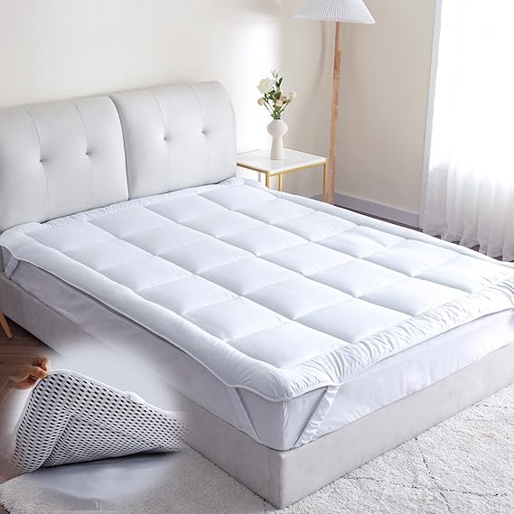 Baumwolle Matratzen Topper 160x200 cm Waschbar