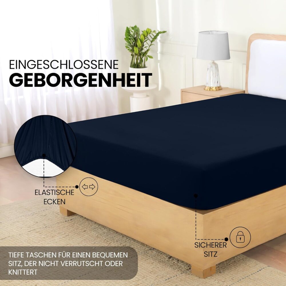 „Tiefes Spannbettlaken aus gebürsteter Mikrofaser“ – Bild 4