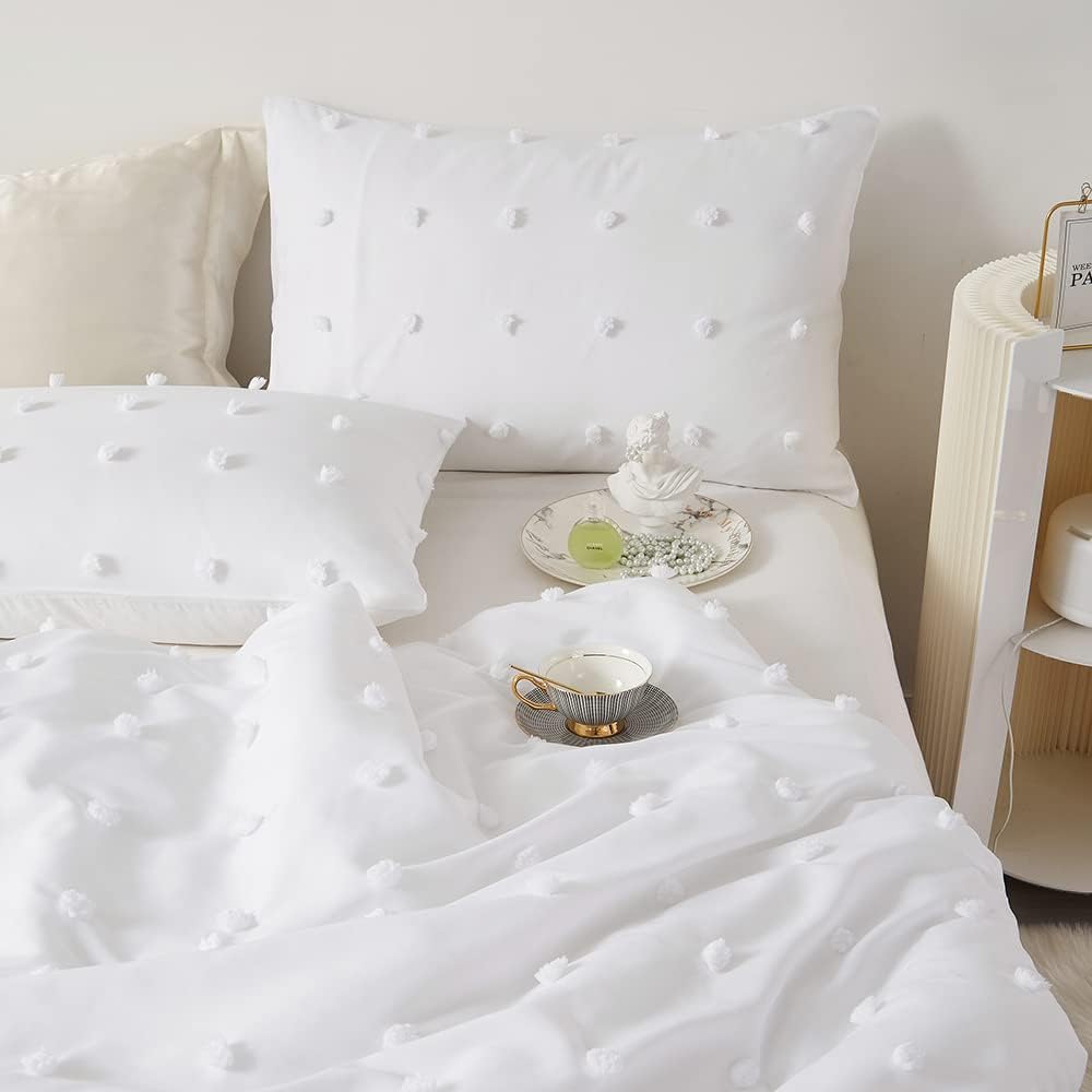 Boho Bed Linen 135x200 cm Tufted Pom Pom Soft Set – Bild 4