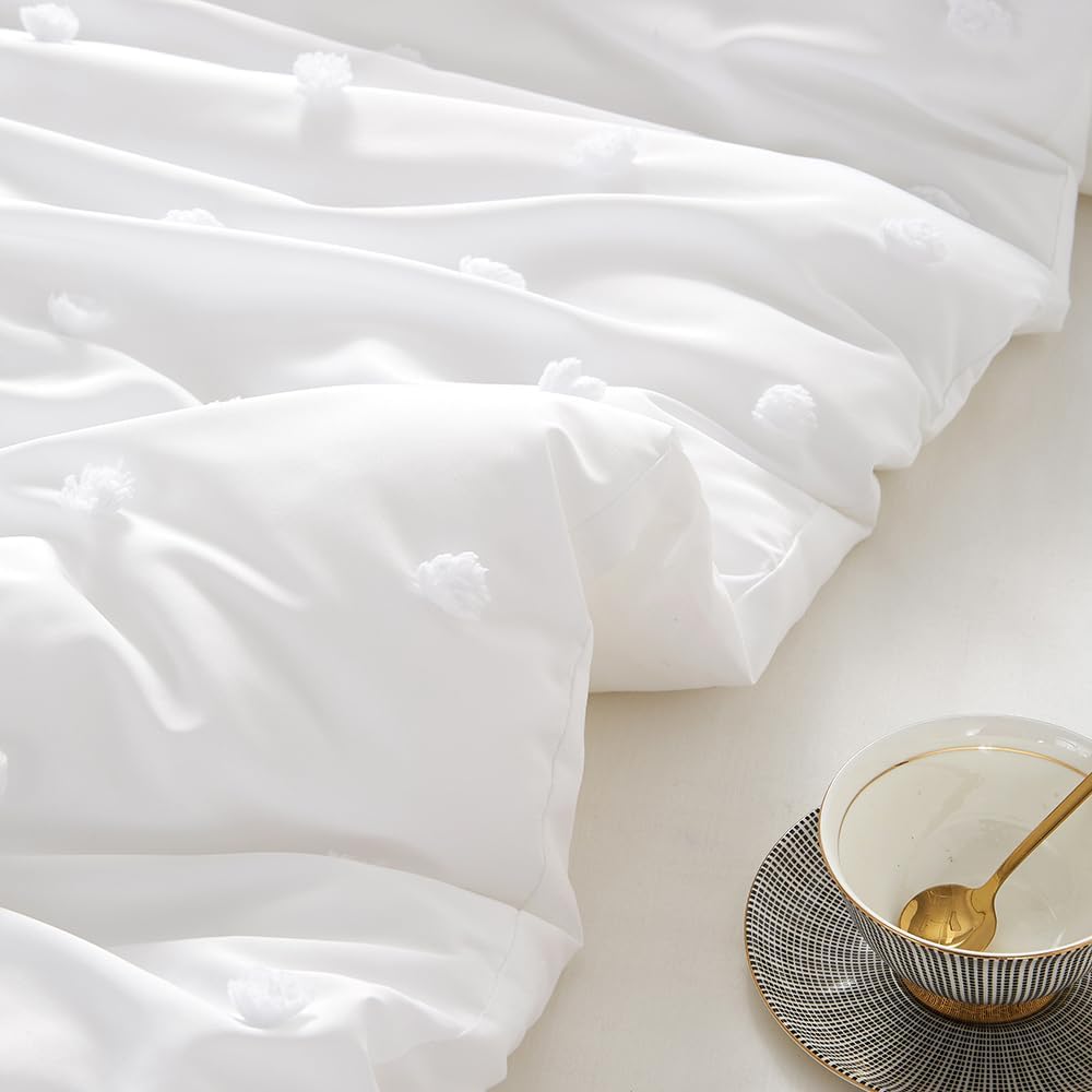 Boho Bed Linen 135x200 cm Tufted Pom Pom Soft Set – Bild 5