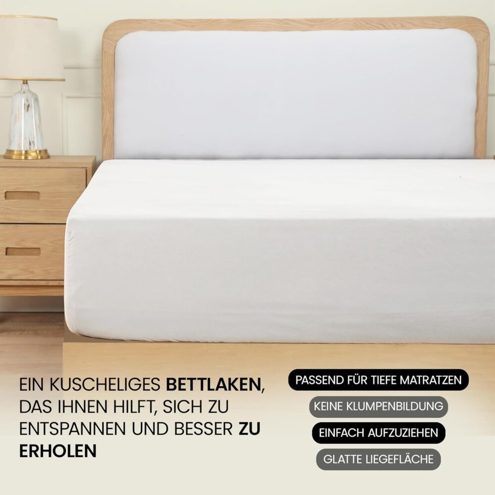 „Tiefes Spannbettlaken aus gebürsteter Mikrofaser“ – Bild 6