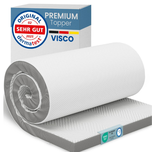 Visco Topper 100x190 cm 8 cm Hoch Memory Foam