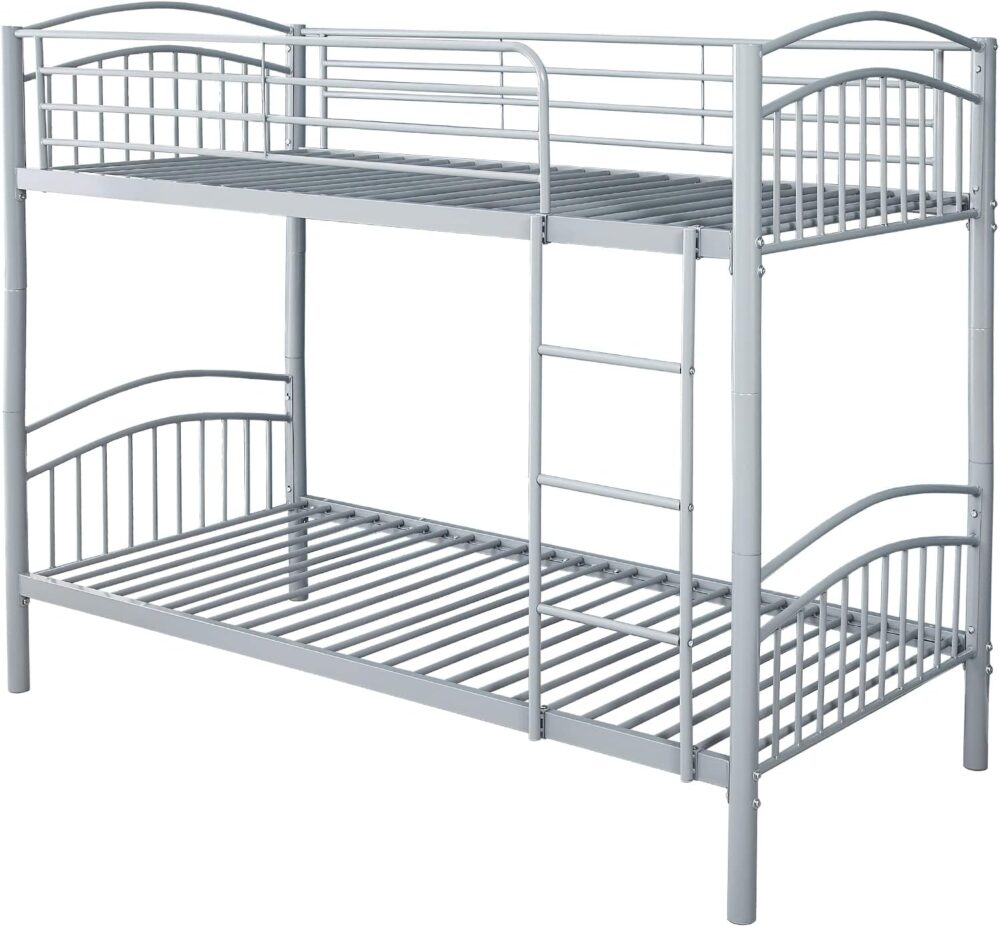 Etagenbett 190 x 90 cm Metall – trennbar in zwei Einzelbetten