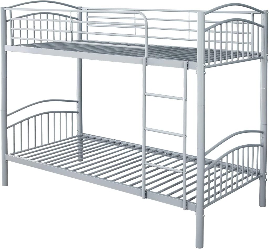 Etagenbett 190 x 90 cm Metall – trennbar in zwei Einzelbetten