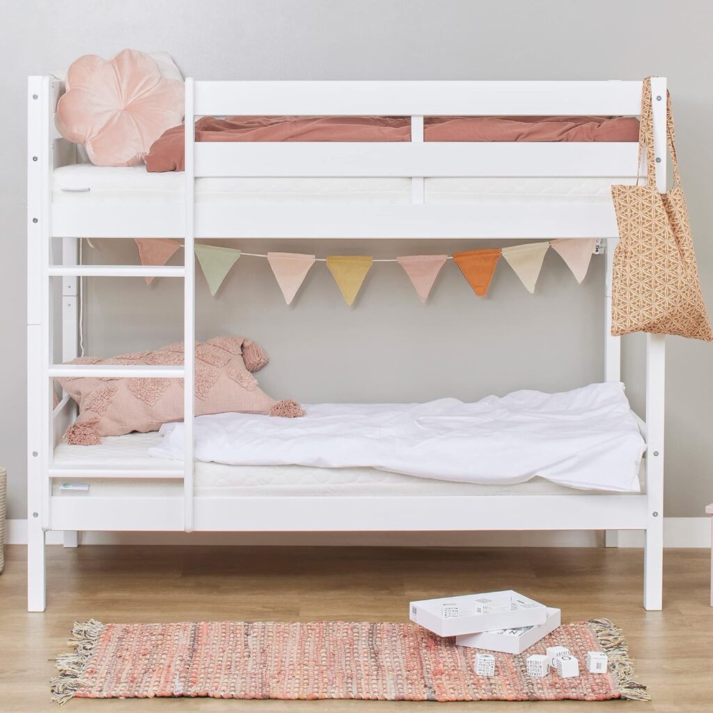 „Etagenbett für 2 Kinder, 70 x 160 cm – Kinder-Hochbett in Weiß“