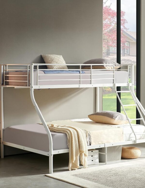 Metal bunk bed white 90x200 cm & 140x200 cm