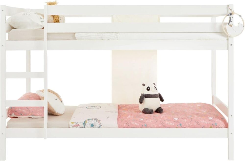 Pinewood Kids Bunk Bed 90x200 cm with Ladder Natural