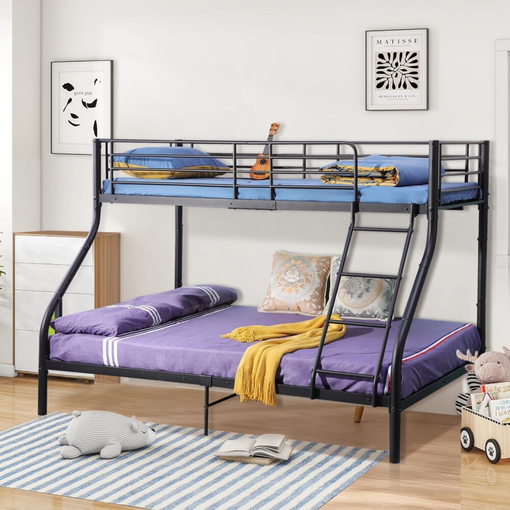 Etagenbett 140x200 cm mit Leiter, Lattenrost und Schubladen