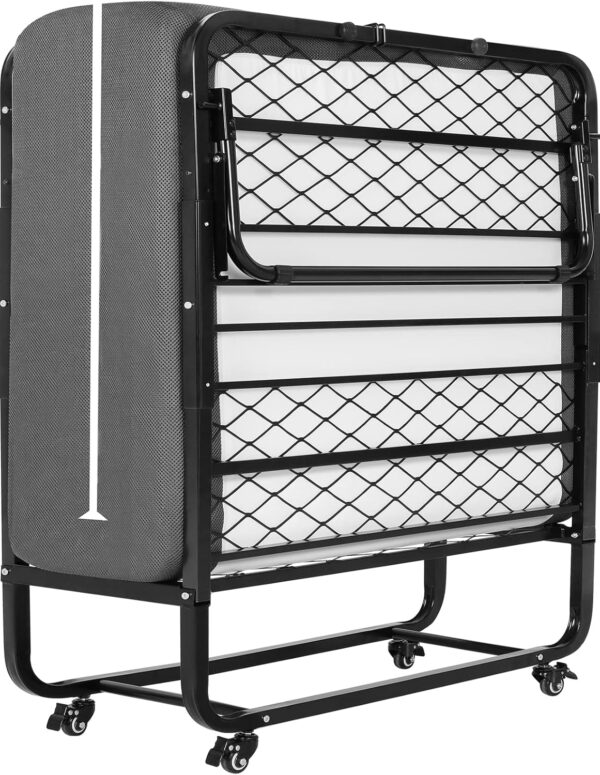 Klappbett 90x200 cm mit 13 cm Memory Foam Matratze