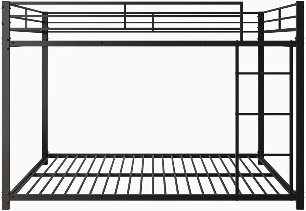 "Metallbett 140 x 200 cm – Kinderbett, Etagenbett, klassisches Eisenbett in Schwarz" – Bild 4
