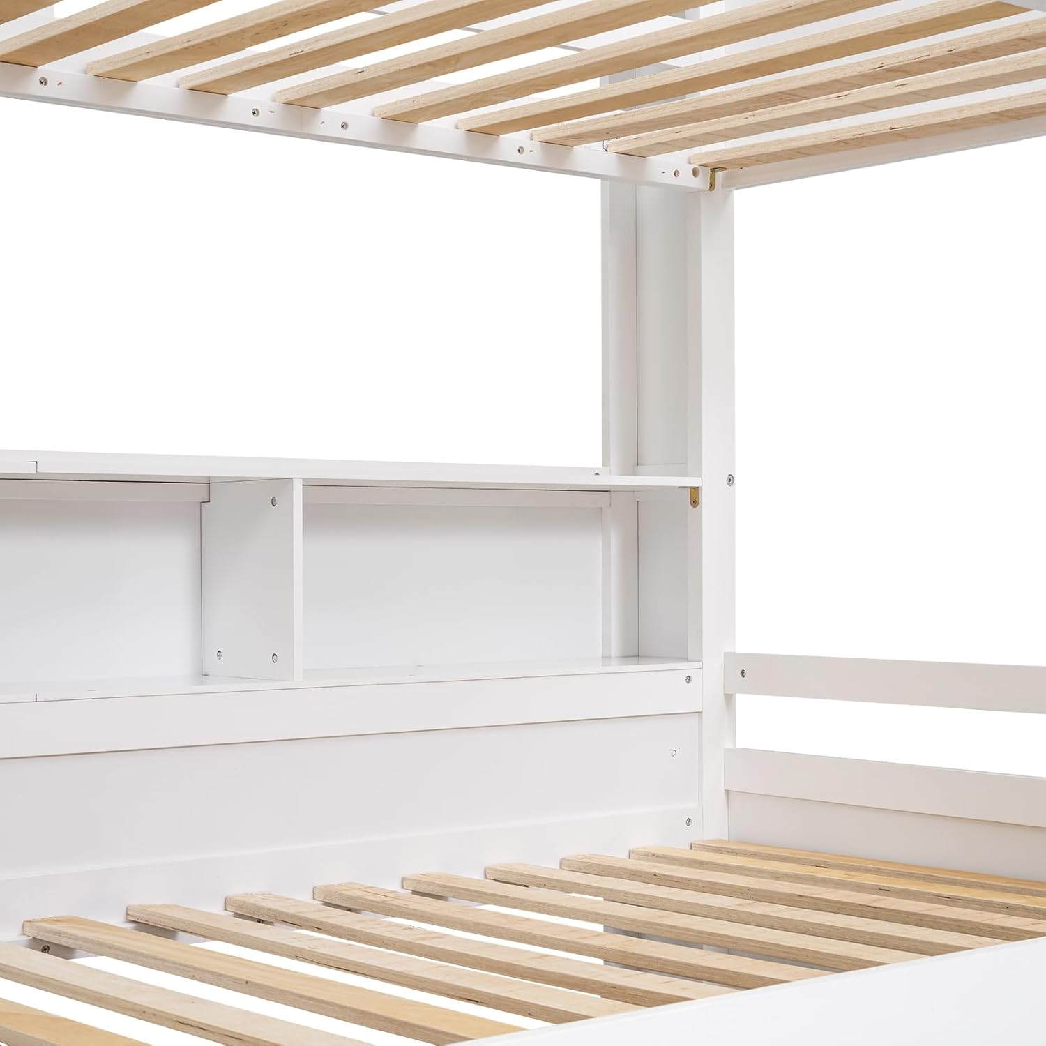 Wooden bunk bed with drawers and storage space white – Bild 5