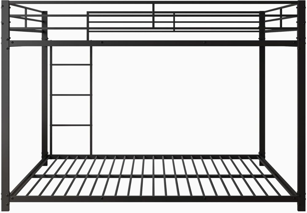 "Metallbett 140 x 200 cm – Kinderbett, Etagenbett, klassisches Eisenbett in Schwarz" – Bild 5