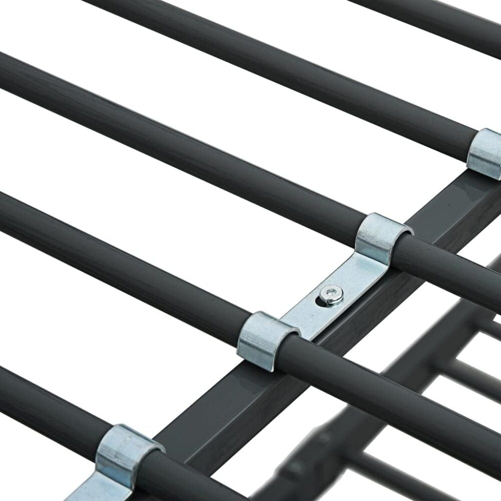 "Metall-Etagenbett 90 x 200 cm – Doppelstockbett mit Lattenrost, stabiles Jugendbett aus schwarzem Metall für Schlafzimmer" – Bild 6