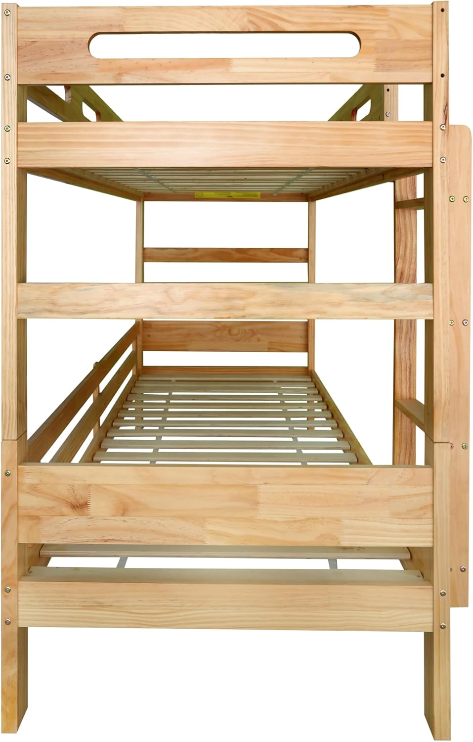 Bunk bed 90x200 with stairs & fall protection natural finish – Bild 6