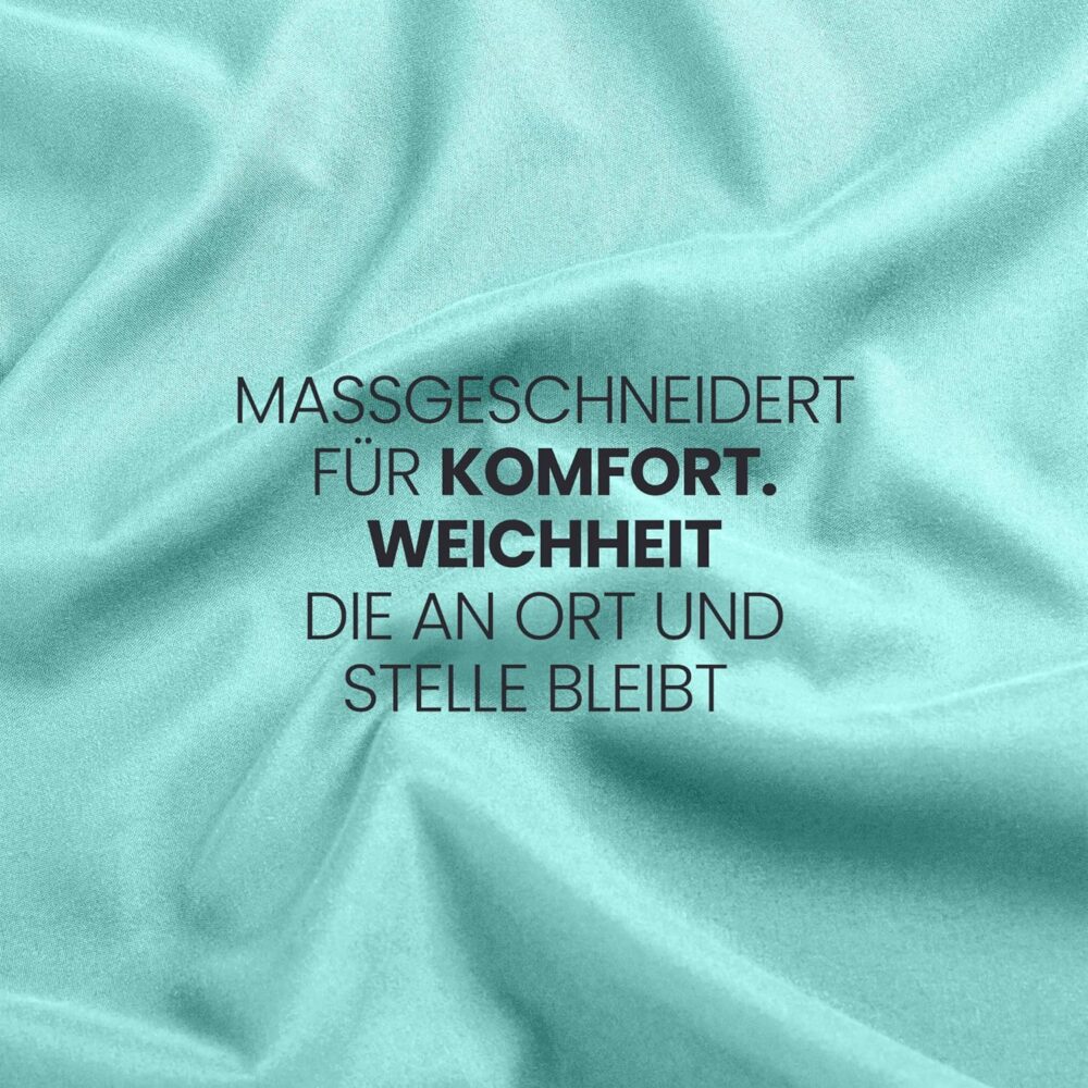 Brushed Microfibre Deep Pocket Fitted Sheet 90 x 200 cm – Bild 2
