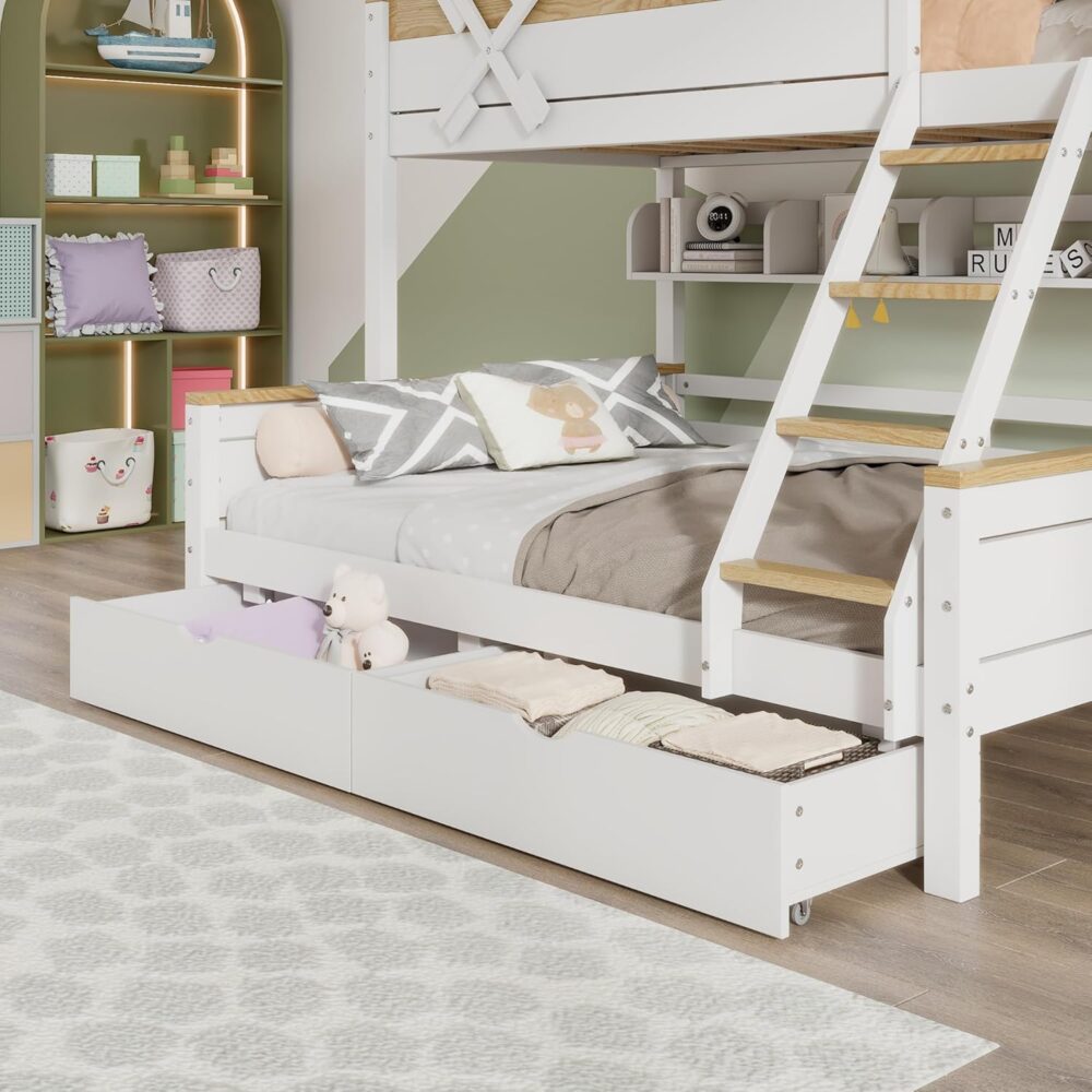 Haus-Etagenbett mit Stauraum 90x200 cm – Bild 7