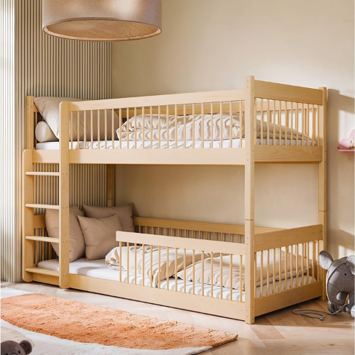 Etagenbett aus Kiefernholz für Kinder mit Umbaubar