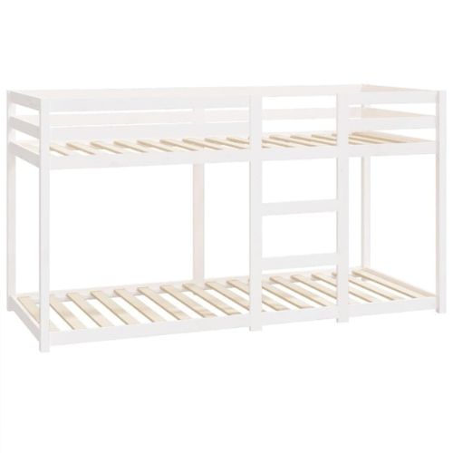 Bunk bed 80x200 with safety rail white