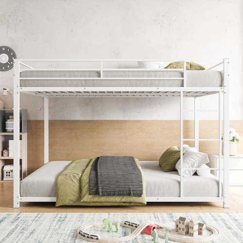 Classic iron bunk bed white 140x200 cm