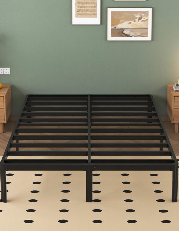 Metallbett 180x200 Schwarz mit Lattenrost 36 cm