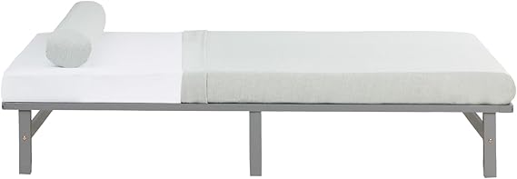 Wooden Pallet Bed 140x200 Grey with Slatted Base – Bild 4