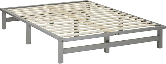Wooden Pallet Bed 140x200 Grey with Slatted Base – Bild 2