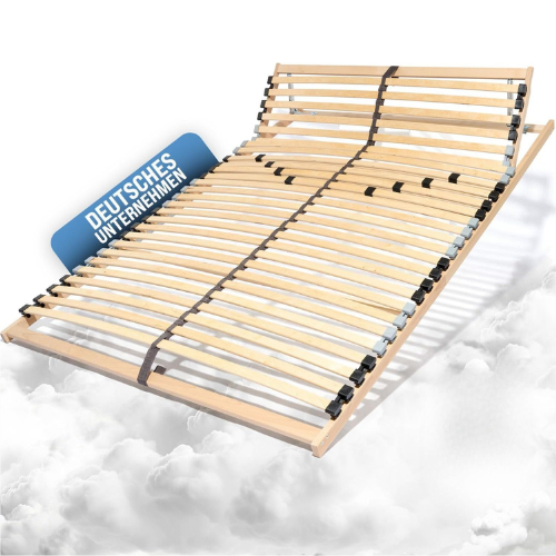 Adjustable 7-Zone Bed Frame 120x200 with 28 Slats